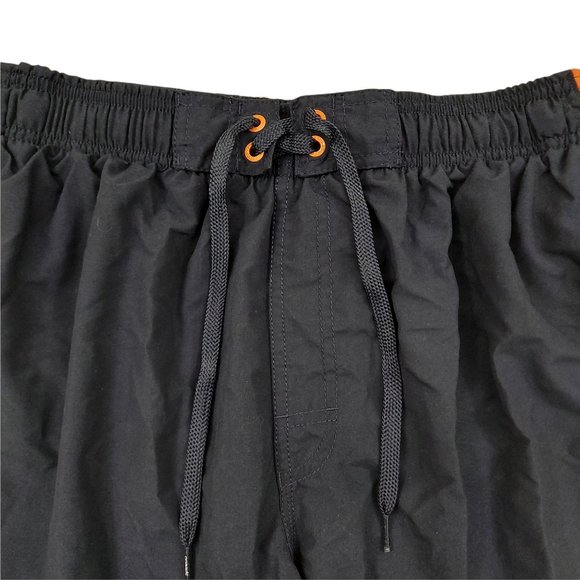 Speedo Trunks Elastic Waist Drawstring Pockets Mesh Navy Mens XL Summer Pool - Picture 6 of 9